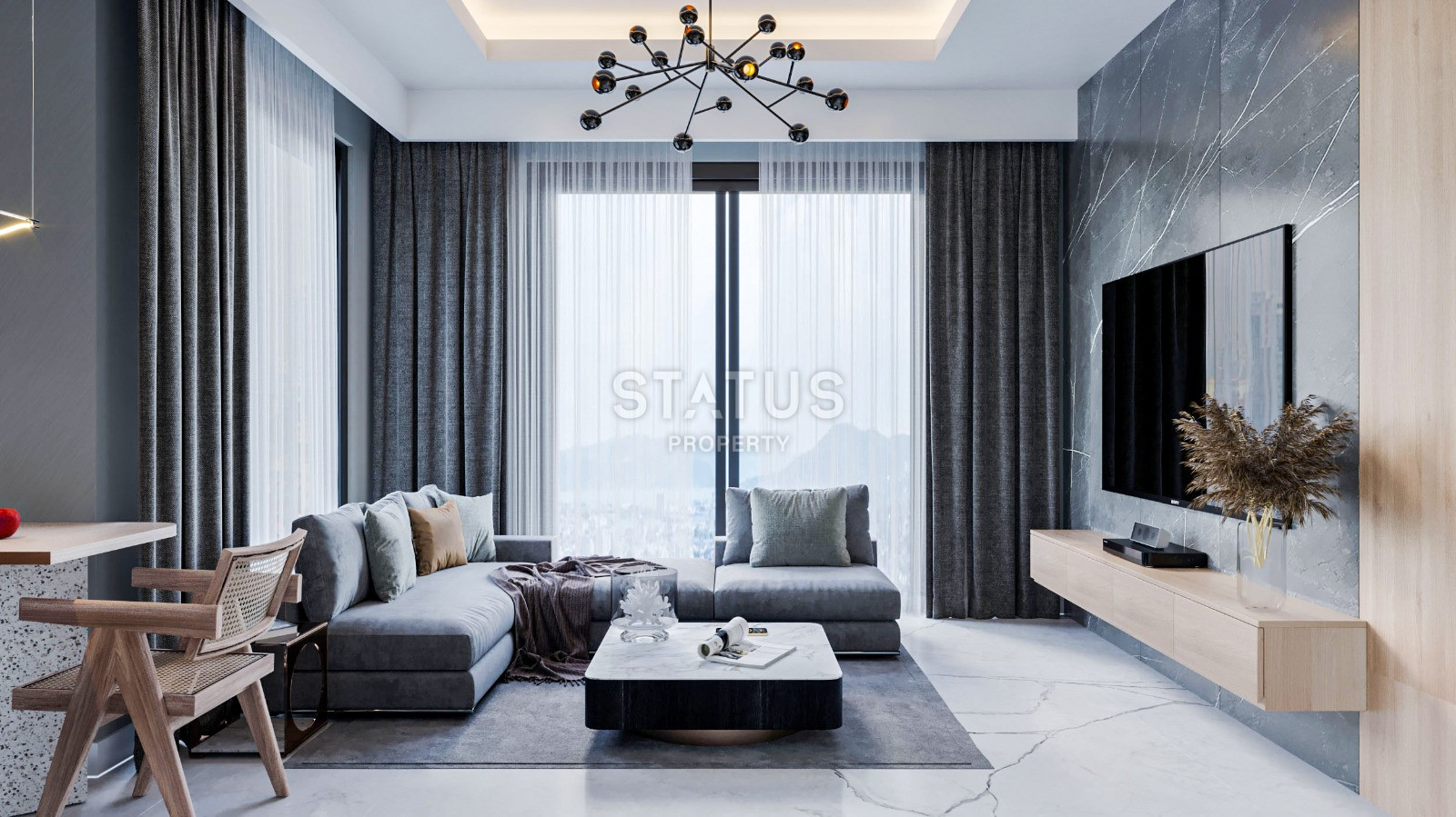 Проект в районе Кестель в 250 метрах от моря, 58-75 м2 фото 10