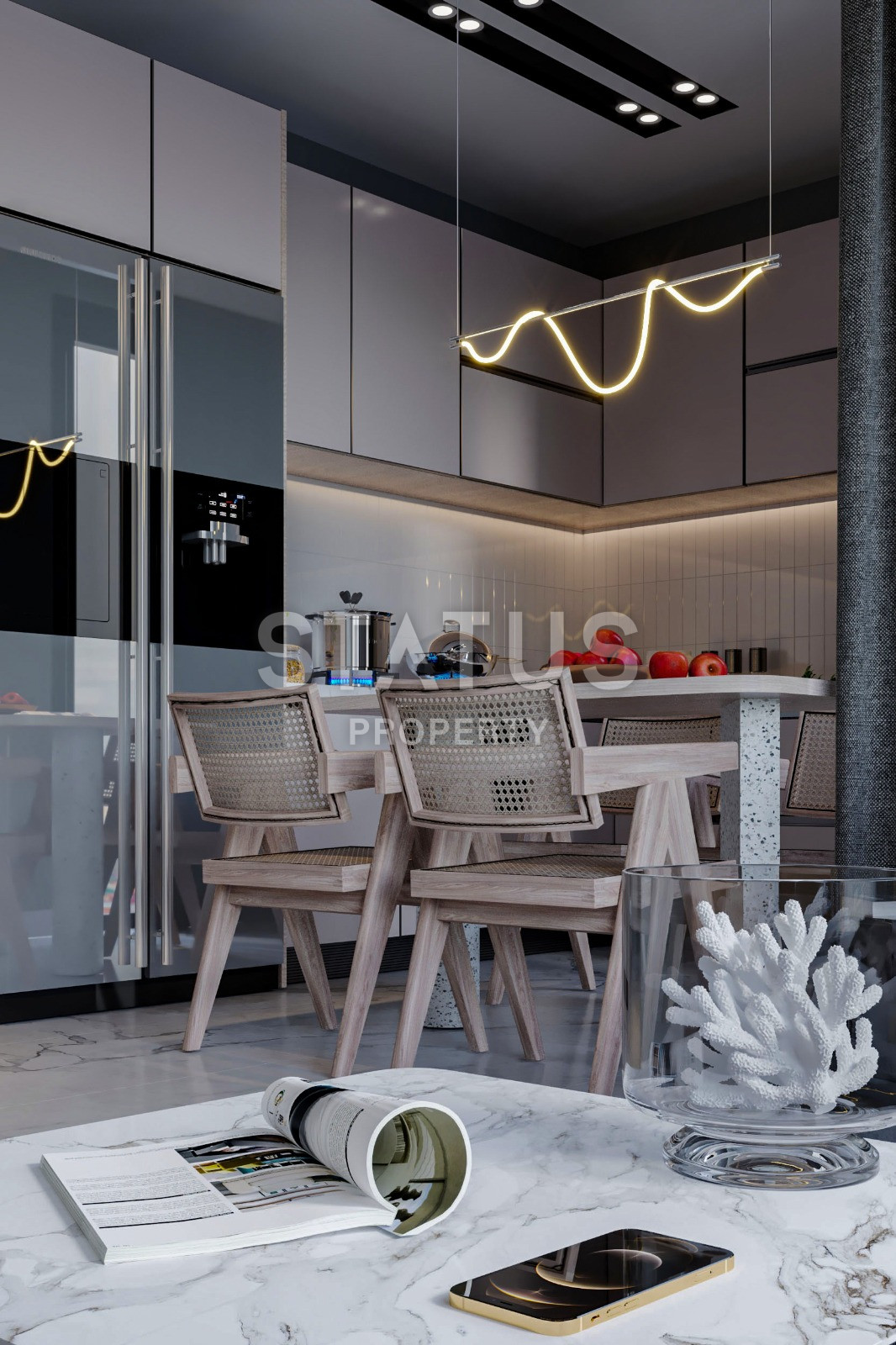 Проект в районе Кестель в 250 метрах от моря, 58-75 м2 фото 19