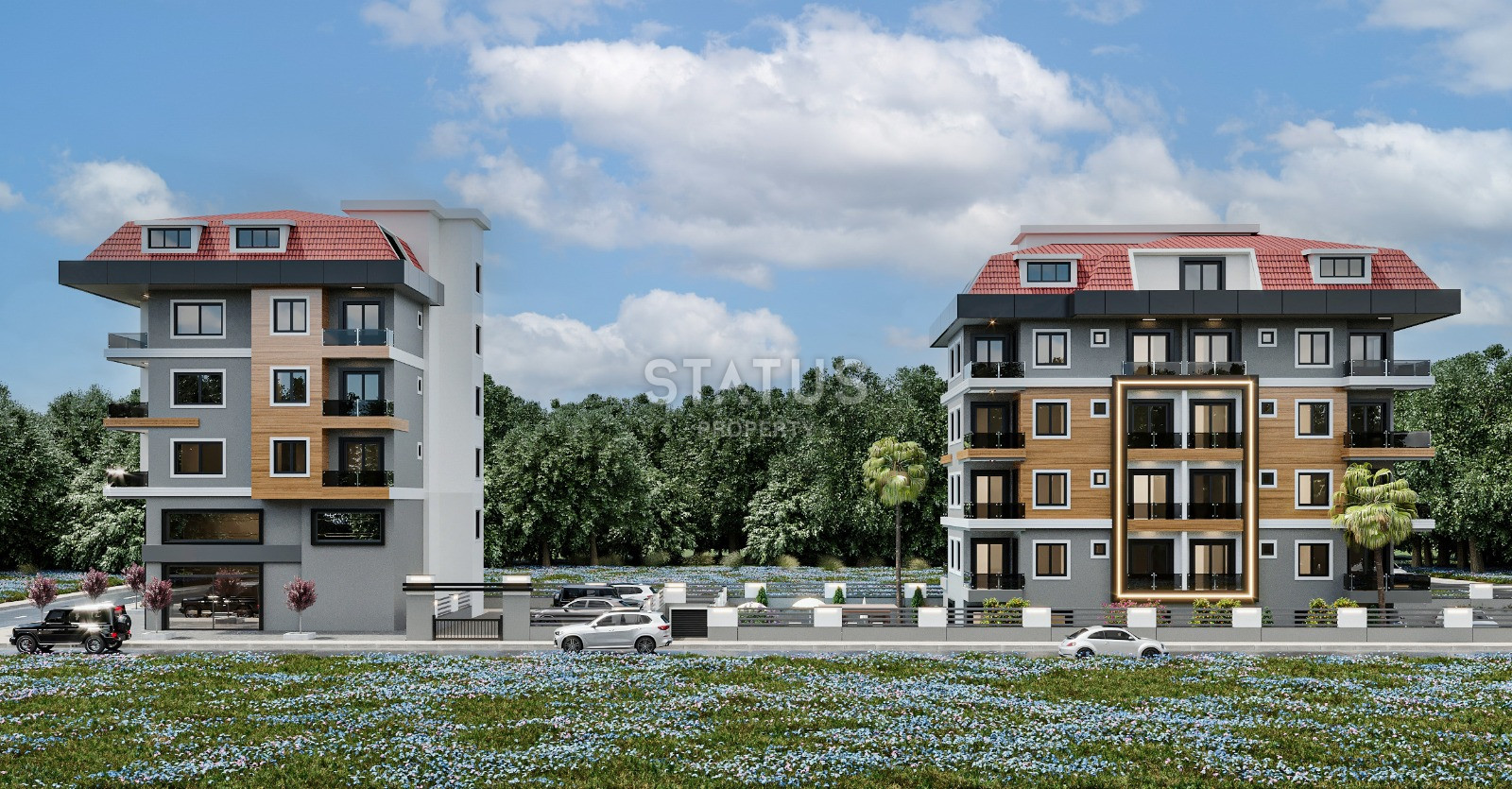 Проект в районе Кестель в 250 метрах от моря, 58-75 м2 фото 20