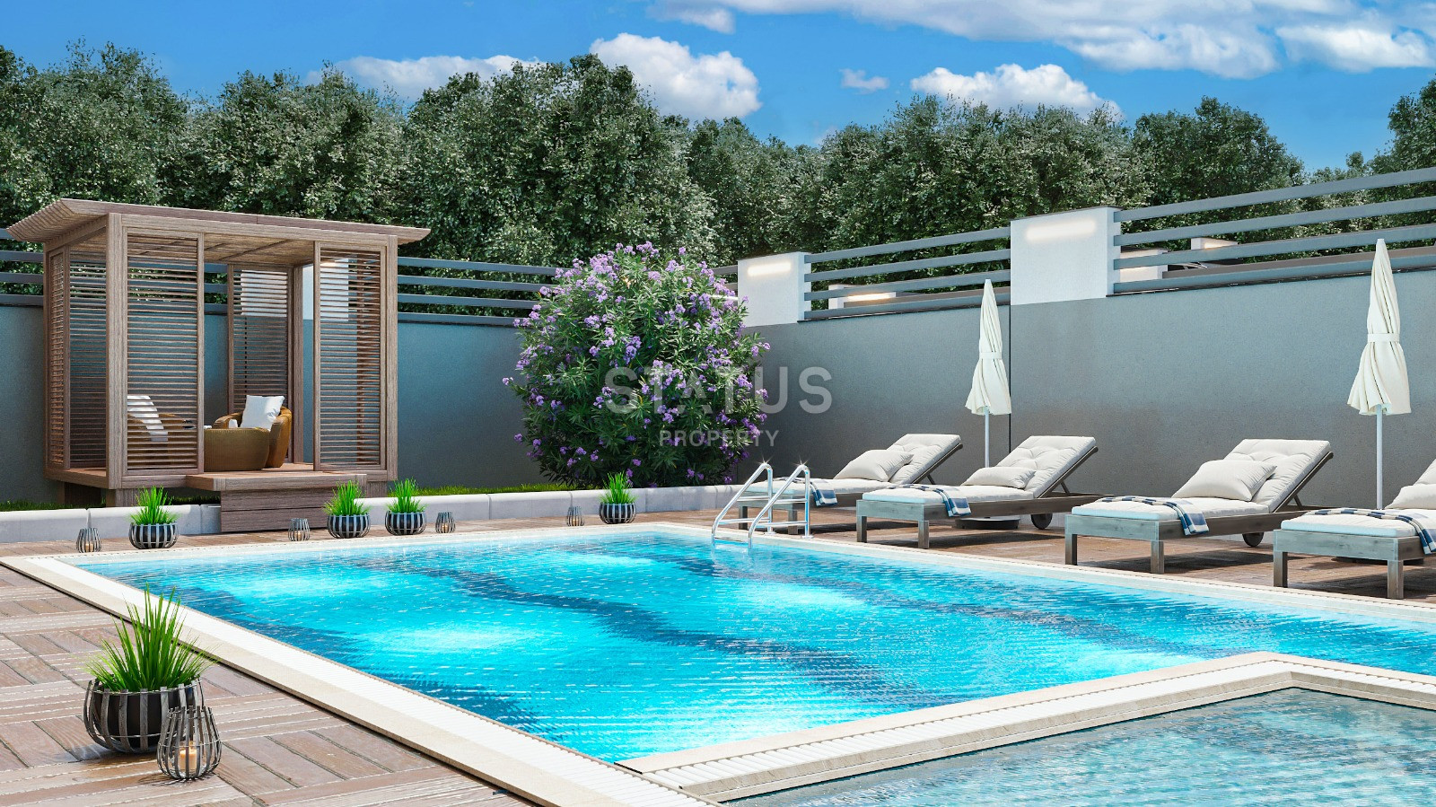 Проект в районе Кестель в 250 метрах от моря, 58-75 м2 фото 26