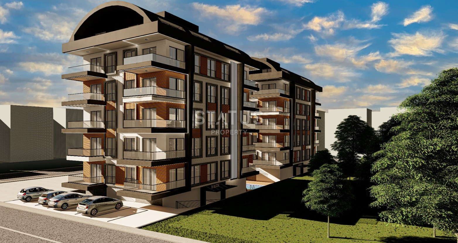 Отличный проект с хорошей локацией в Махмутларе, 600м от моря. 53м2 – 169м2 фото 4