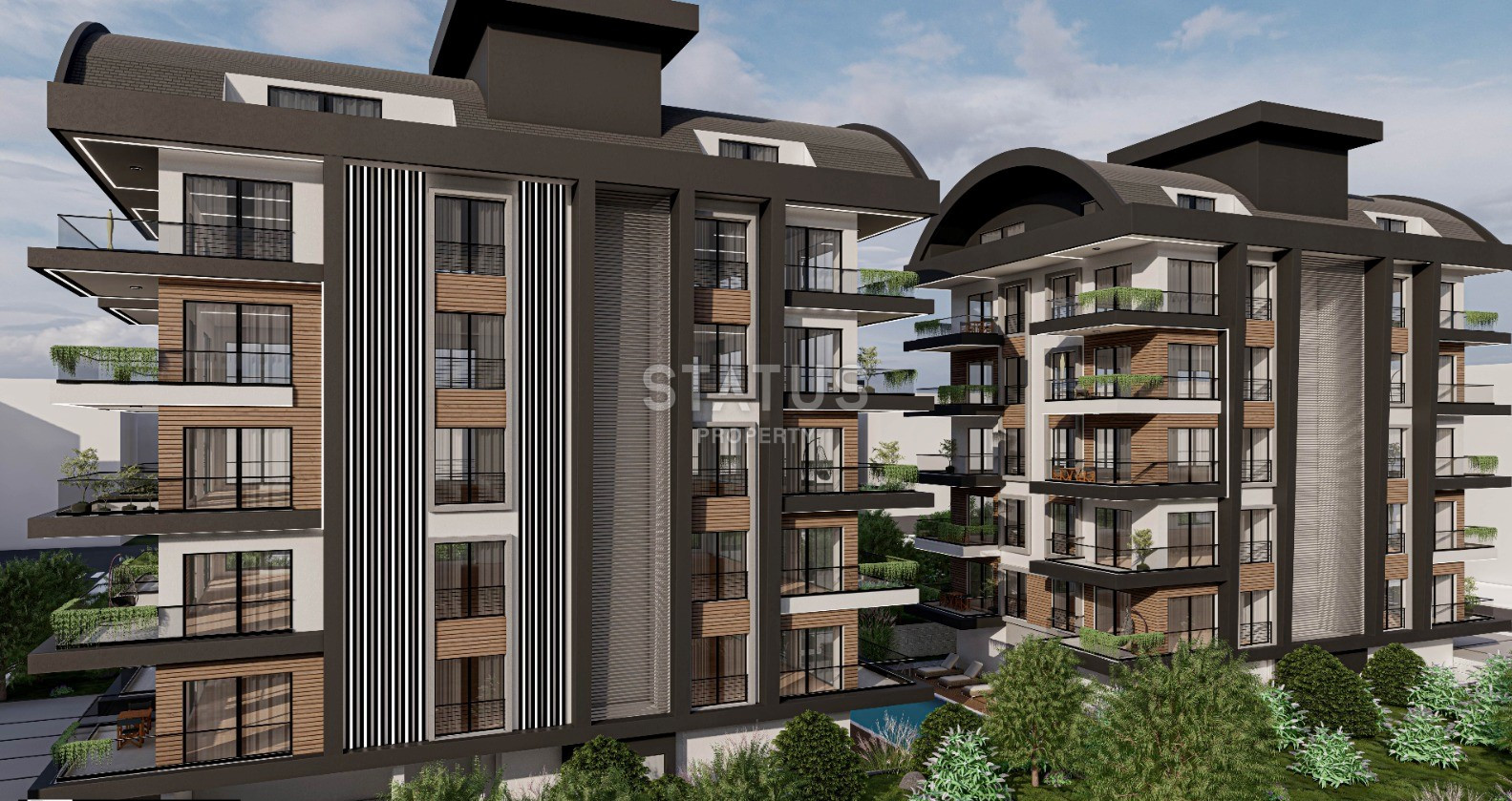 Отличный проект с хорошей локацией в Махмутларе, 600м от моря. 53м2 – 169м2 фото 11