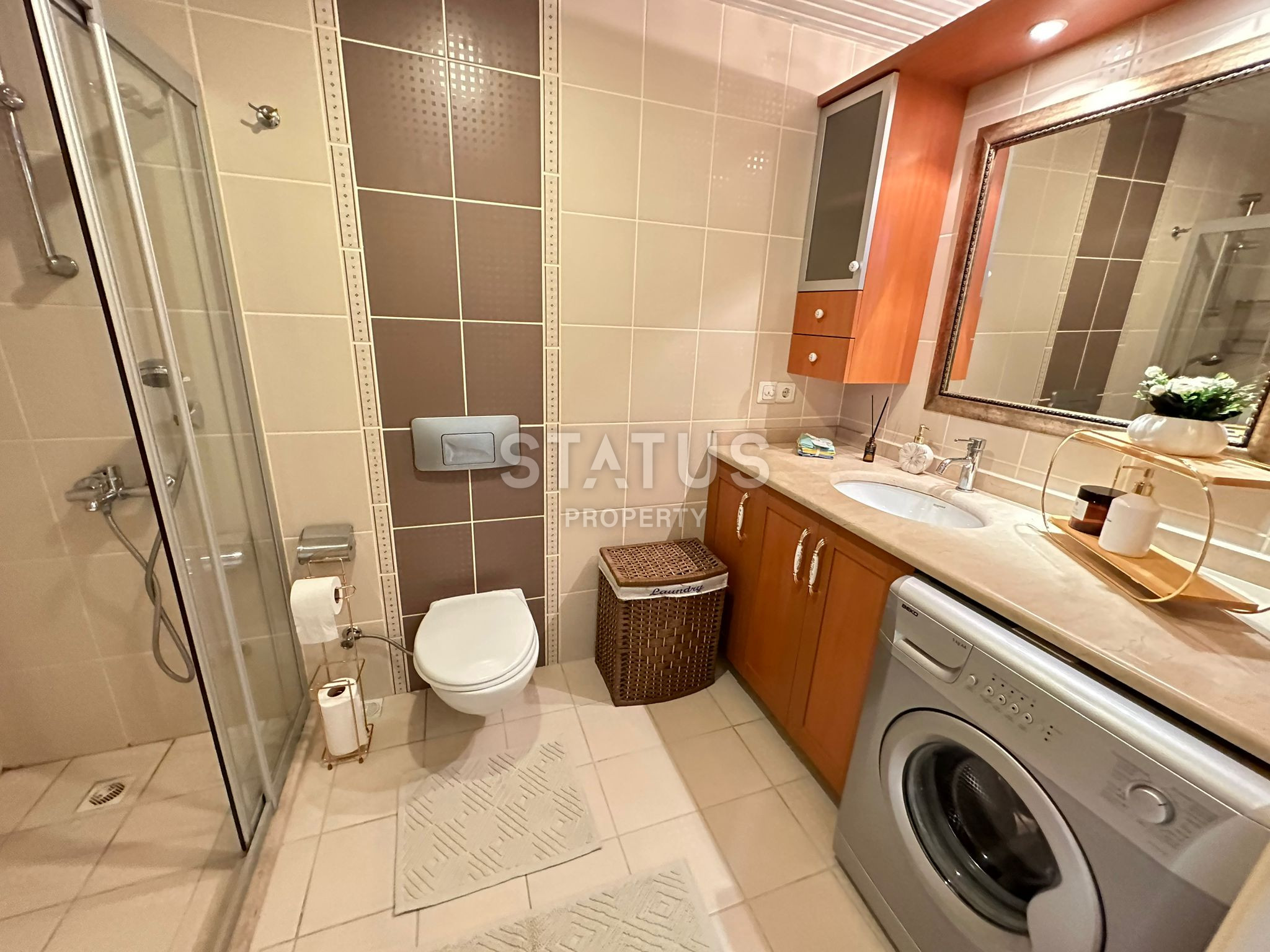 Cozy furnished three-room apartment in Oba фото 14