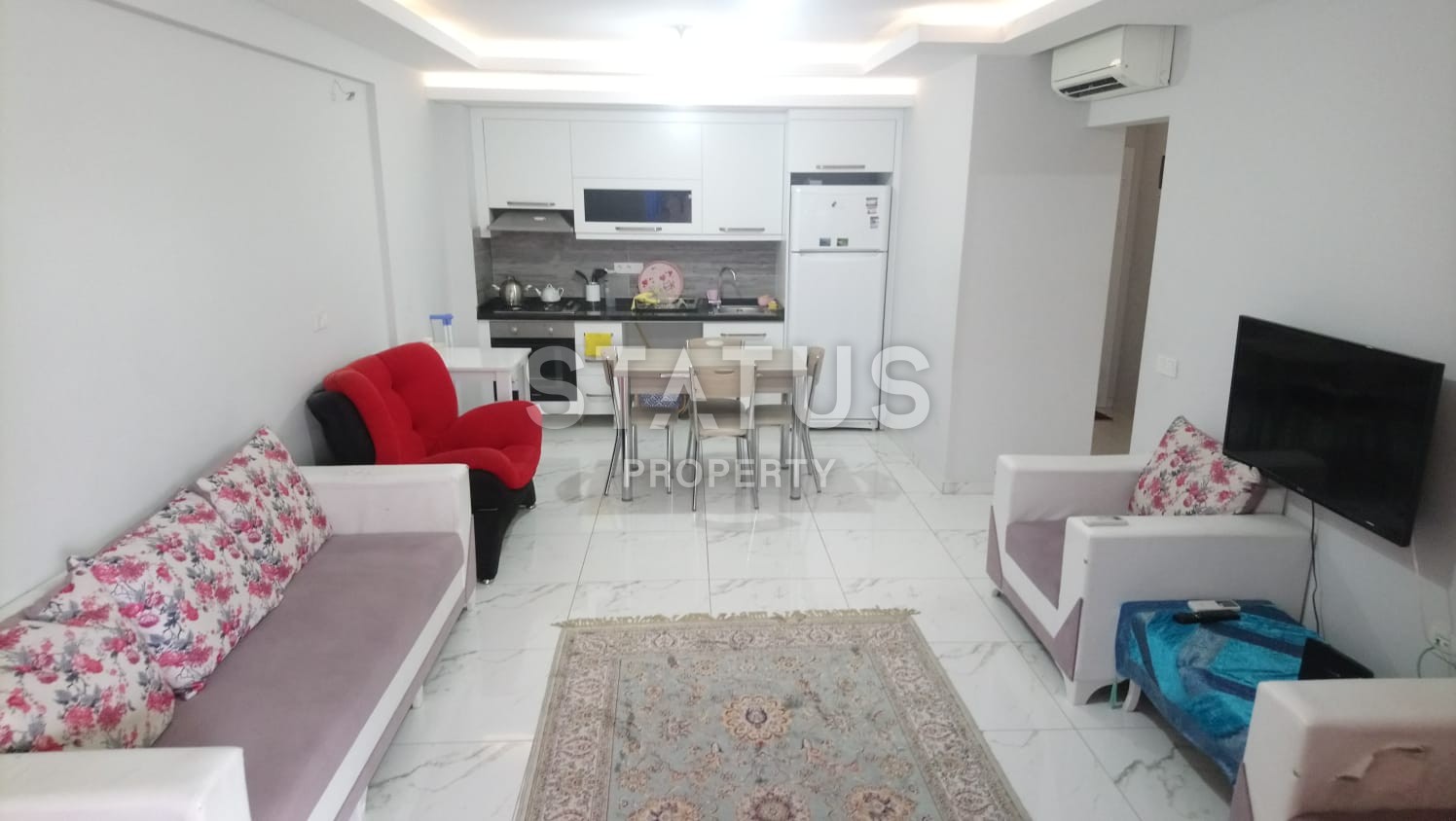 Апартаменты 1+1 с мебелью в комплексе с бассейном, Махмутлар, 71 м2 фото 3