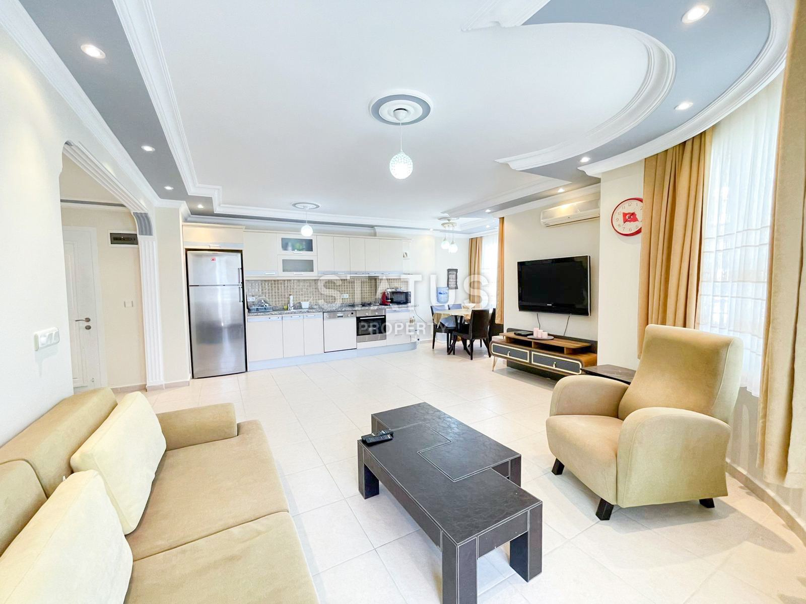 Апартаменты в 350 метрах от Средиземного моря в р-н Махмутлар. 120м2. фото 8