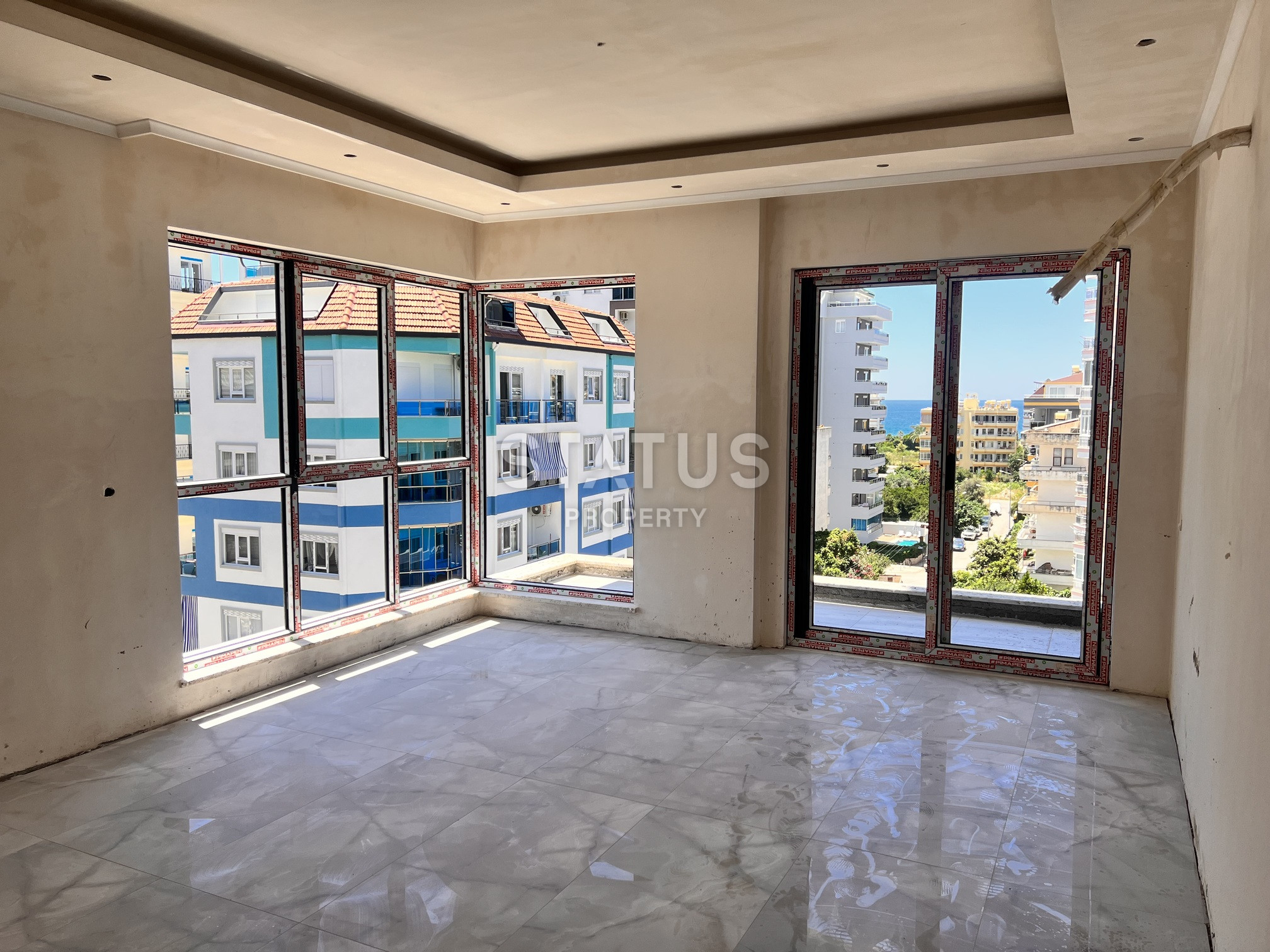 Двухкомнатная квартира на этапе пред сдаче в 400м от моря в Махмутларе. 60м2 фото 5