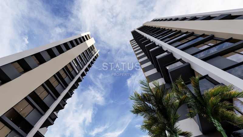 Новый инвестиционный проект в 400м от моря в Мерсине, Эрдемли. 65м2 – 73м2 фото 3