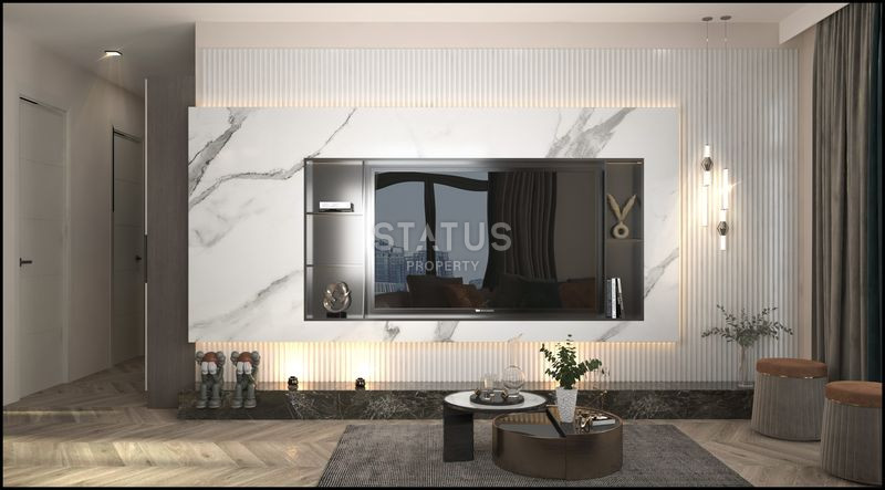 Новый инвестиционный проект в 400м от моря в Мерсине, Эрдемли. 65м2 – 73м2 фото 6