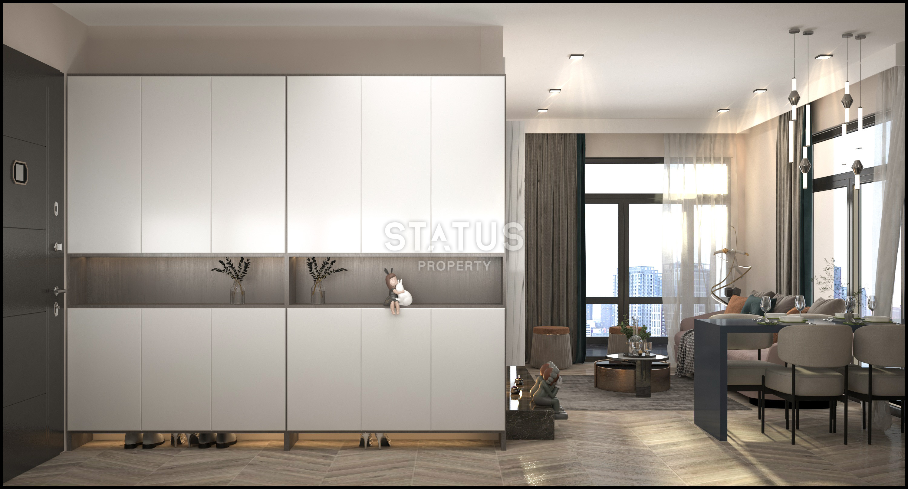 Новый инвестиционный проект в 400м от моря в Мерсине, Эрдемли. 65м2 – 73м2 фото 8