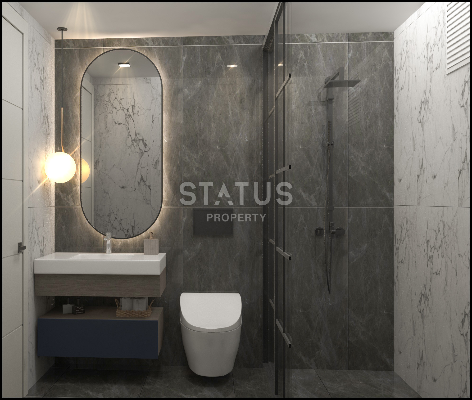 Новый инвестиционный проект в 400м от моря в Мерсине, Эрдемли. 65м2 – 73м2 фото 10