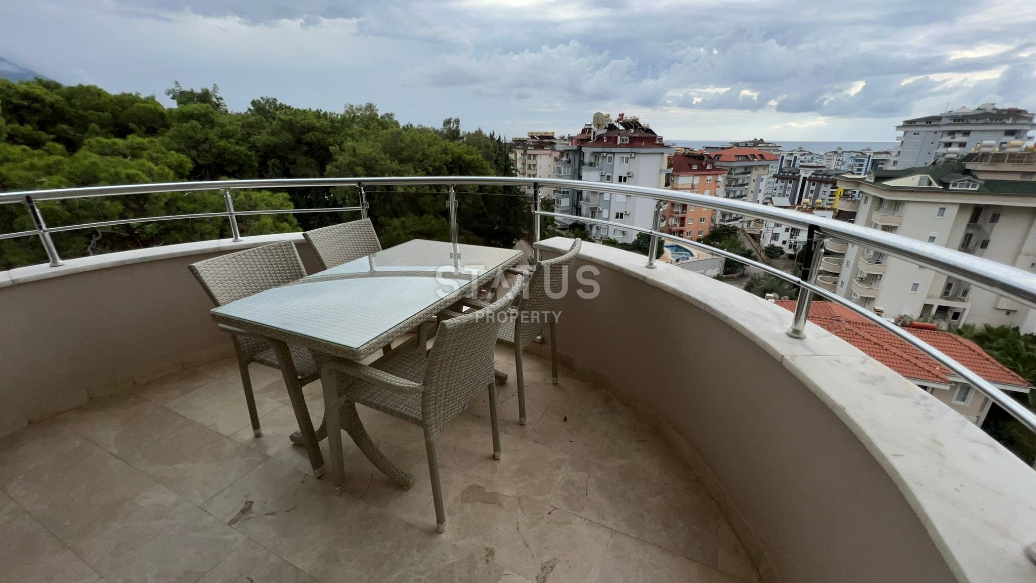 Design apartment 2+1 with stunning views of the city and the sea in the Cikcilli area, 110 m2 фото 13