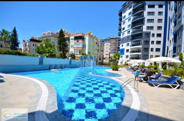 Двухкомнатная квартира в комплексе с богатой инфраструктурой в районе пляжа Клеопатра, 50 м2 фото 3