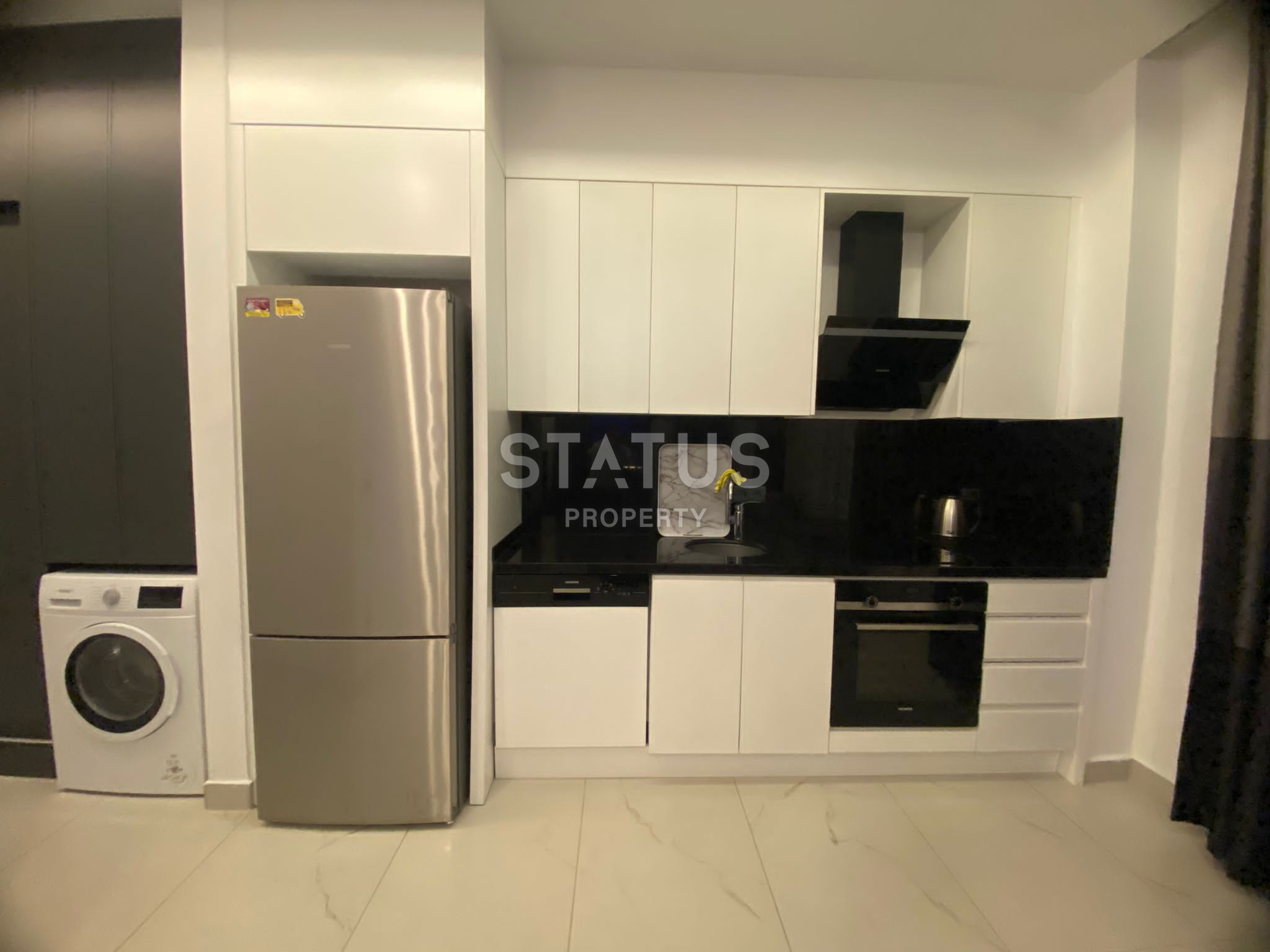 Двухкомнатная квартира в 200м от моря в бутик комплексе в Каргыджаке. 59м2 фото 3