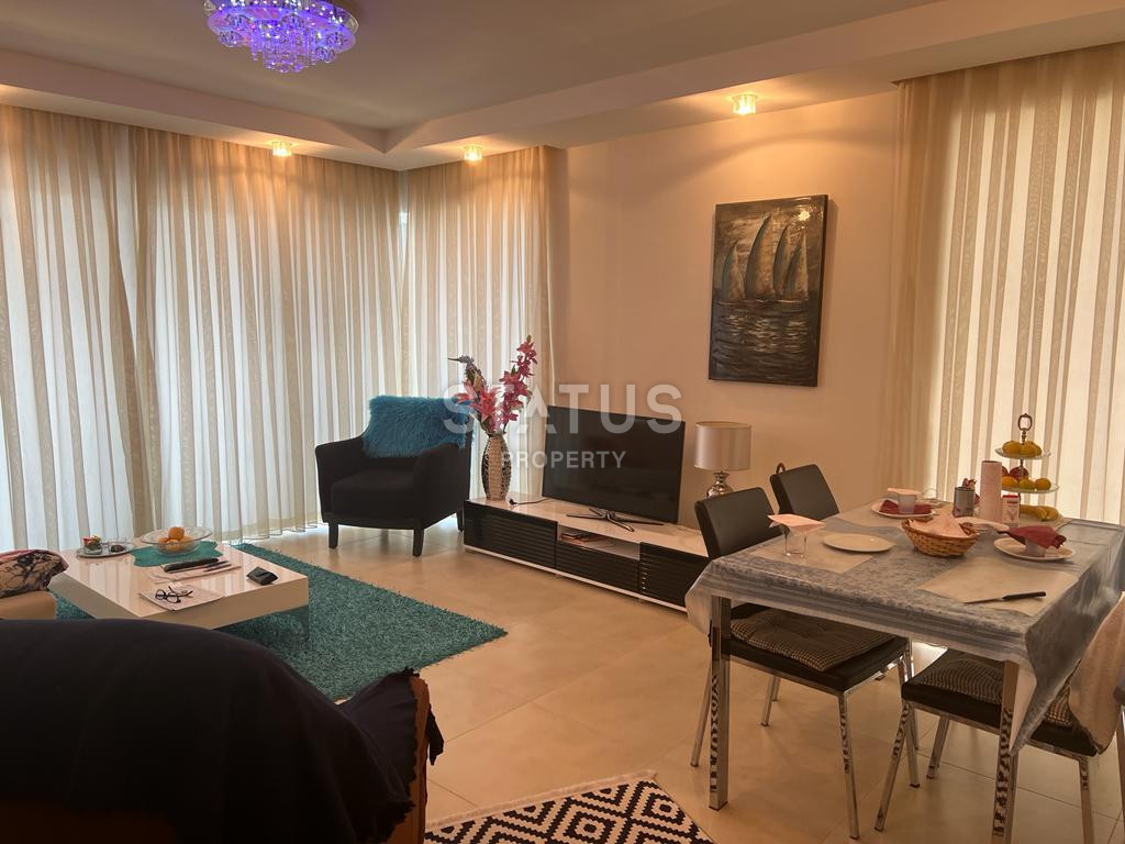 Spacious furnished three-room apartment with sea view in Cikcili.120m2 фото 6