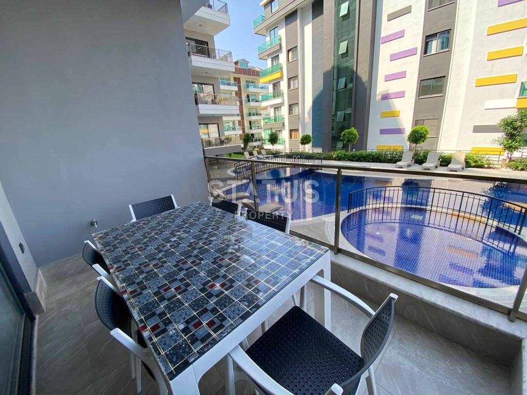 Three-room furnished apartment 200m from the sea in a boutique complex in Kargicak. 85m2 фото 8