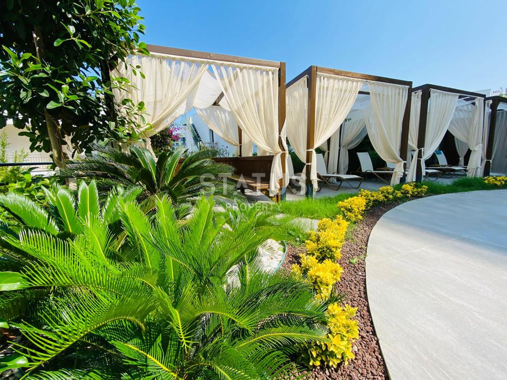 Three-room furnished apartment 200m from the sea in a boutique complex in Kargicak. 85m2 фото 19