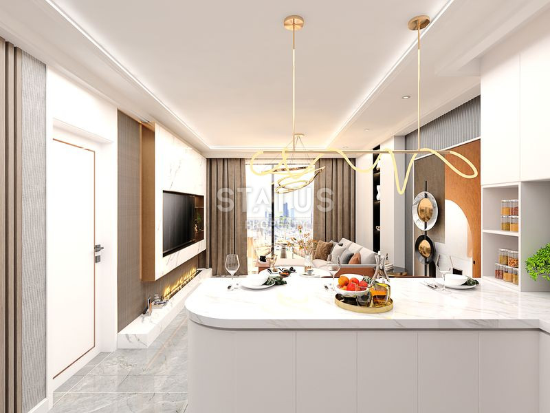 Modern project in the center of Demirtas area with sea view.52-118m2 фото 7