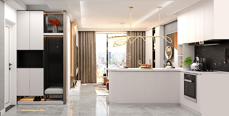 Modern project in the center of Demirtas area with sea view.52-118m2 фото 10