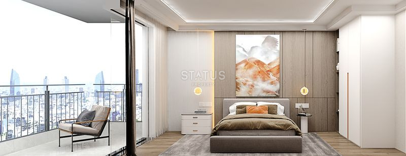 Modern project in the center of Demirtas area with sea view.52-118m2 фото 18