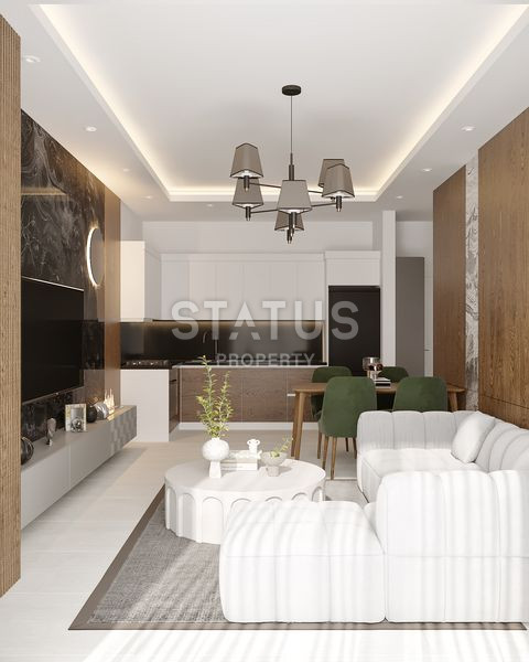 Новый инвестиционный проект вблизи моря в зелёном районе Демирташ. 70-168м2 фото 4