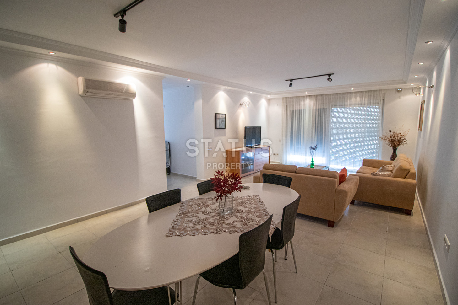 Трёхкомнатная квартира с террасой в спальной части района Махмутлар. 130м2 фото 13