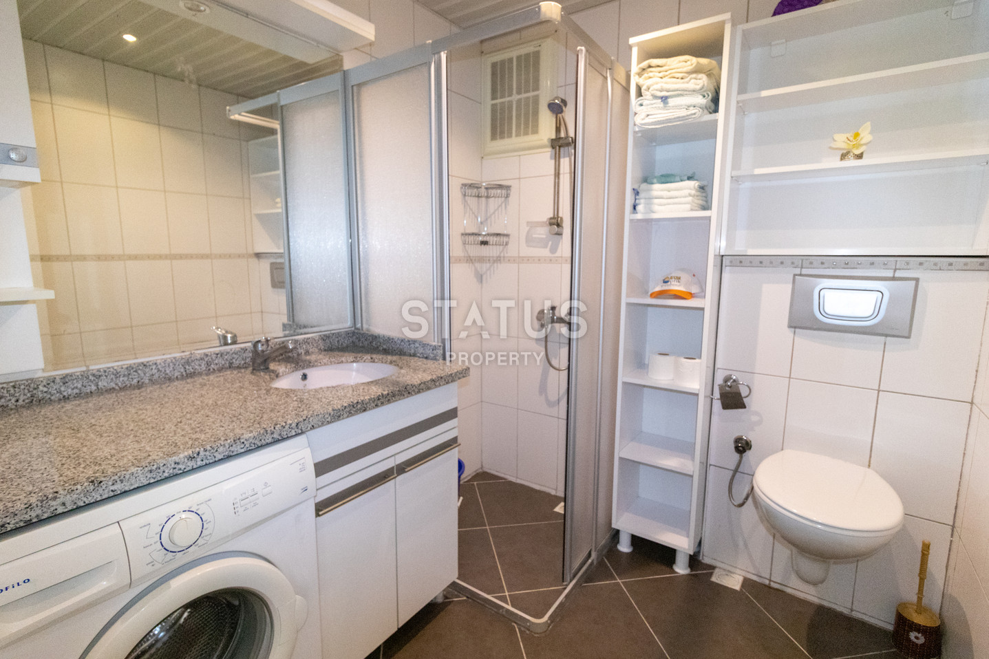 Трёхкомнатная квартира с террасой в спальной части района Махмутлар. 130м2 фото 20