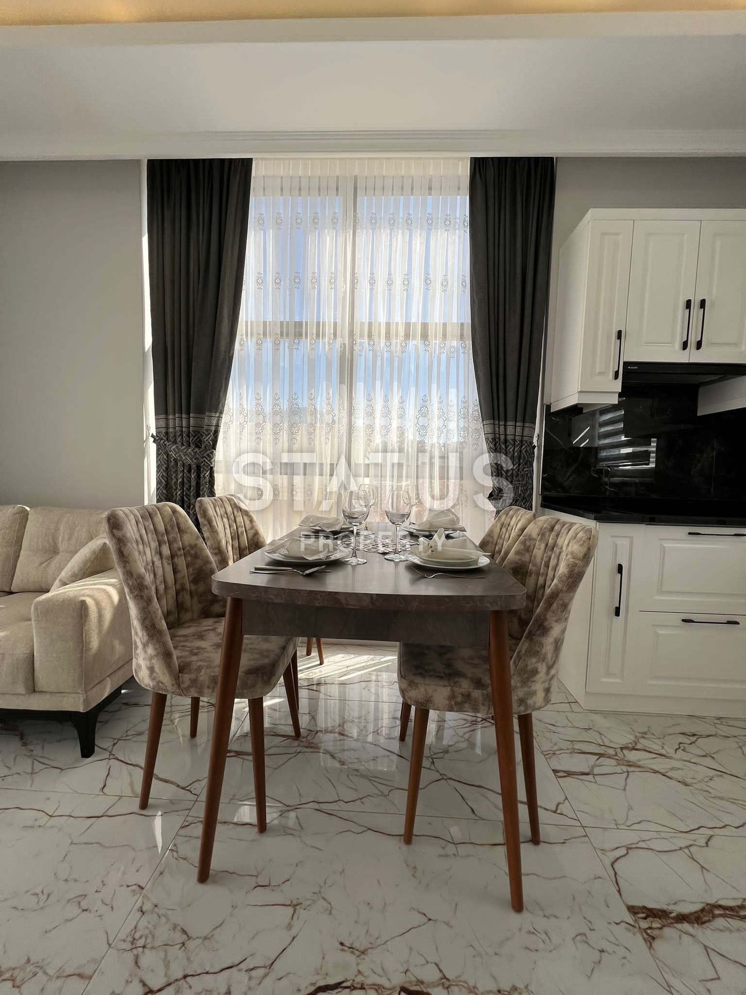 Furnished one-bedroom apartment with a separate kitchen in a residential complex with full infrastructure in OBA. 110m2 фото 7