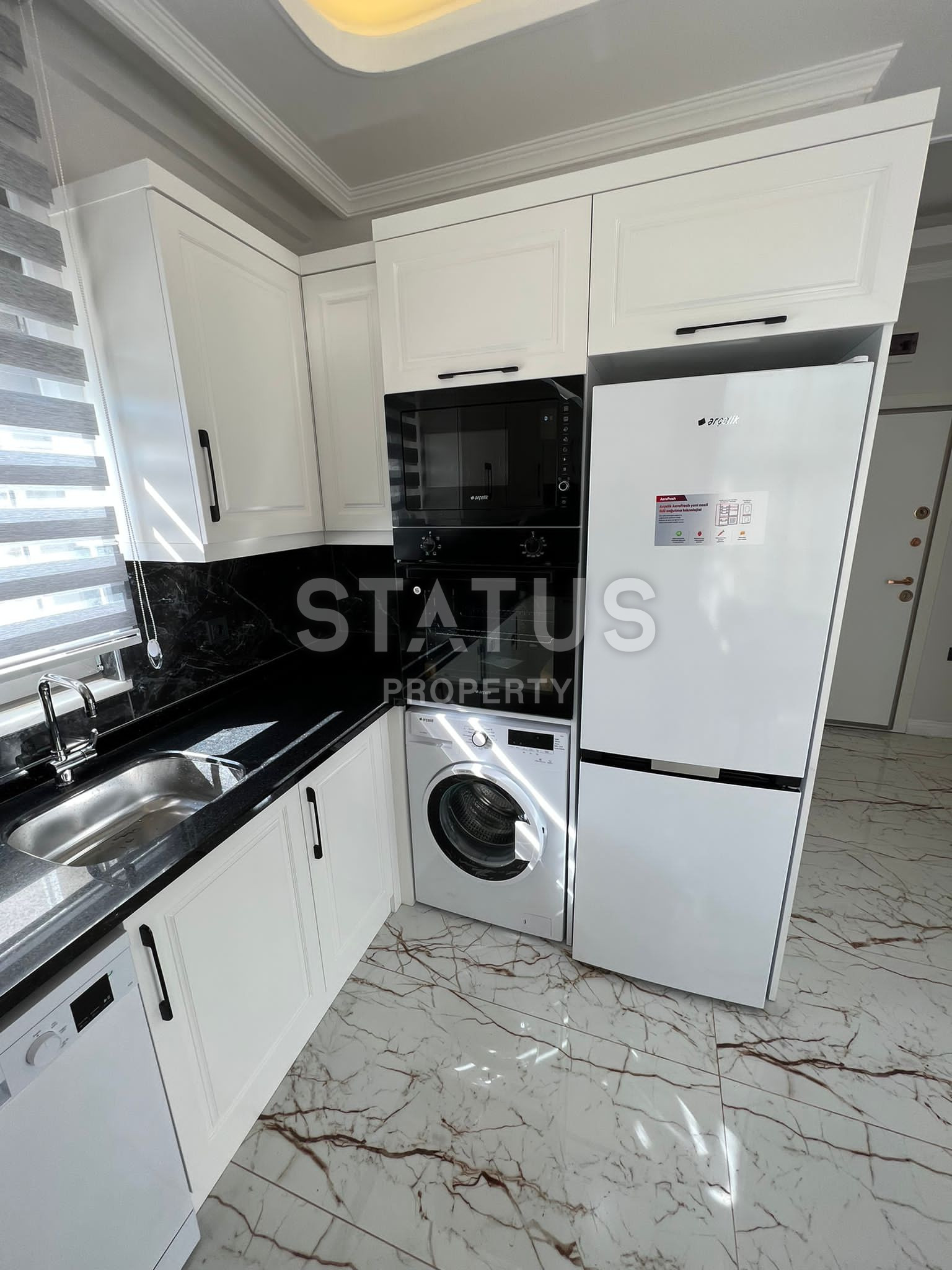 Furnished one-bedroom apartment with a separate kitchen in a residential complex with full infrastructure in OBA. 110m2 фото 12