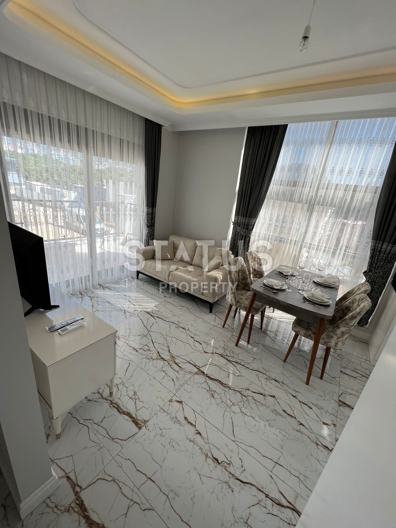 Furnished one-bedroom apartment with a separate kitchen in a residential complex with full infrastructure in OBA. 110m2 фото 15