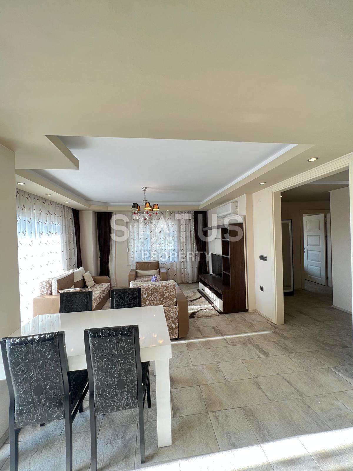 Spacious one-bedroom apartment overlooking the sea and the fortress of Alanya. 100m2 фото 3