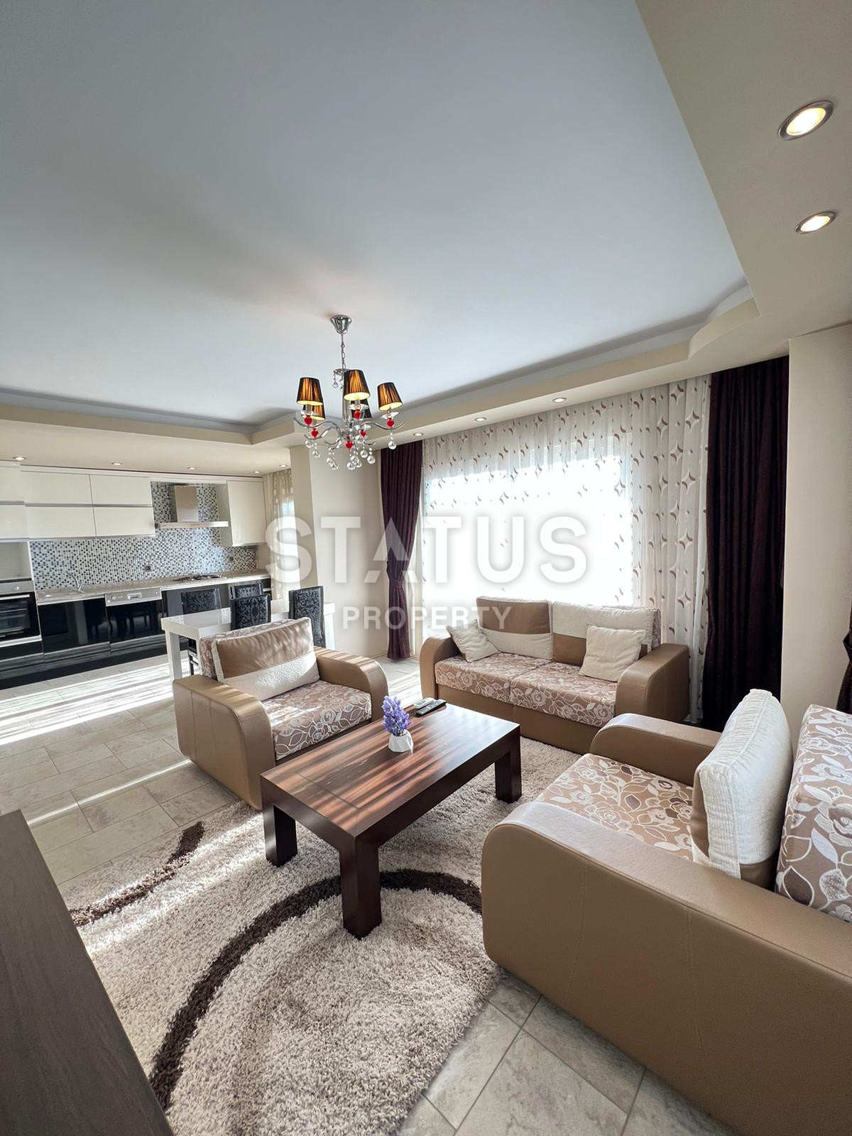 Spacious one-bedroom apartment overlooking the sea and the fortress of Alanya. 100m2 фото 4