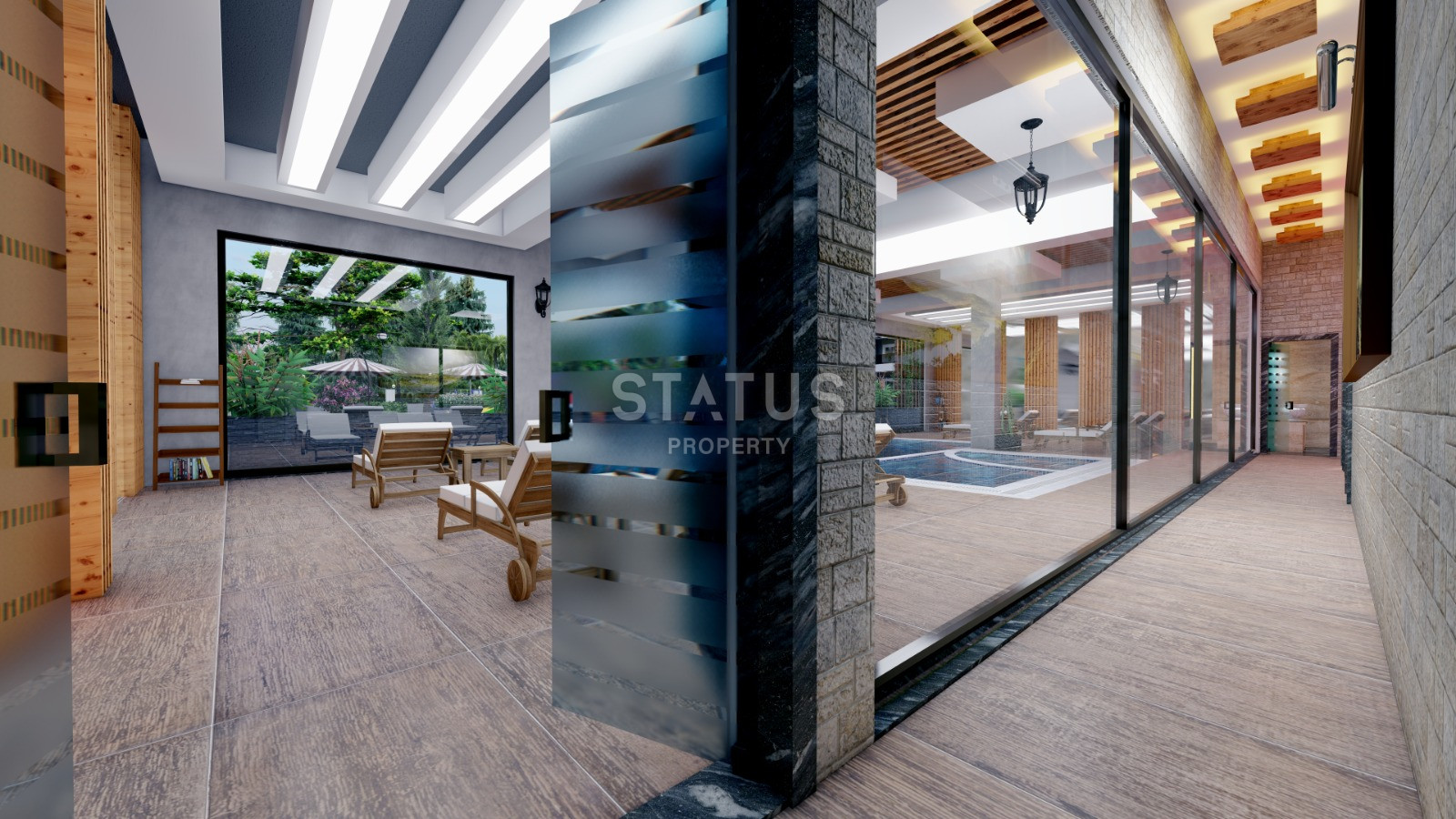 Строящиеся апартаменты 1+1 от инвестора в сосновом лесу в поселке Авсаллар, 70 м2 фото 10