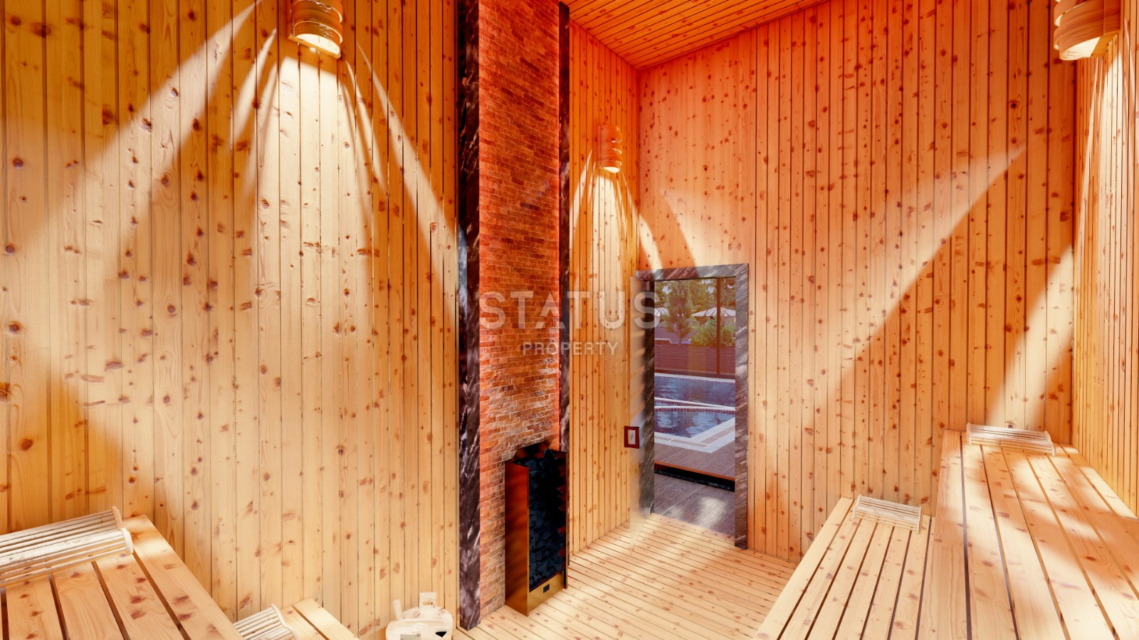 Строящиеся апартаменты 1+1 от инвестора в сосновом лесу в поселке Авсаллар, 70 м2 фото 12