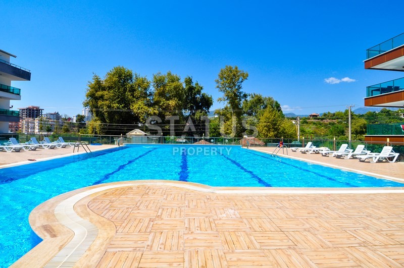 Меблированные апартаменты 1+1 в комплексе с бассейном, Кестель, 65 м2 фото 14