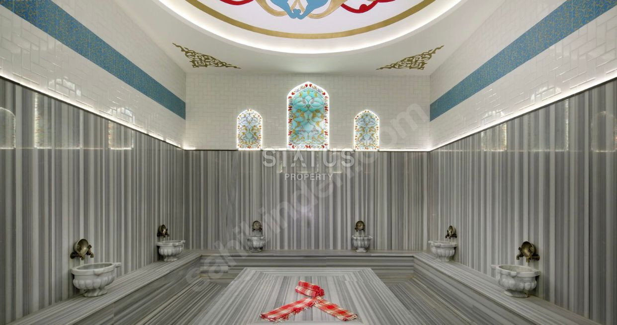 Двухкомнатные апартаменты на Клеопатре в комплексе с отельной инфраструктурой, 54 м2 фото 11