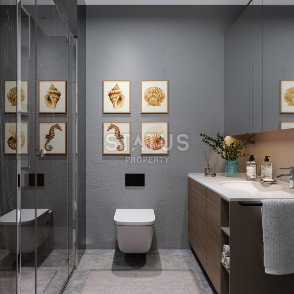 Уникальный проект с полной инфраструктурой в развитом районе Томюк в г. Мерсин. 75м2 – 120м2 фото 15