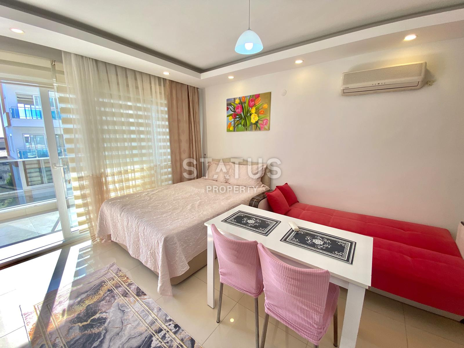 Квартира- студия в районе Кестель с видом на море, 32м2 фото 3