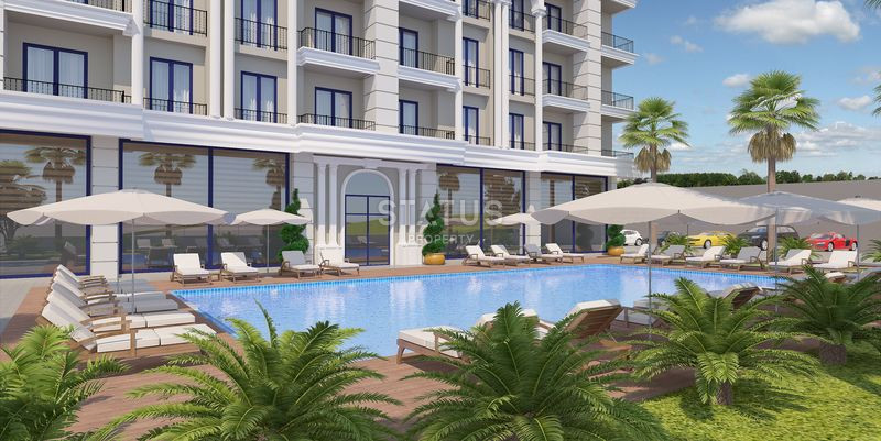 Новые квартиры от инвестора 1+1 на разных этажах в новом ЖК в Авсалларе. 45м2 фото 4