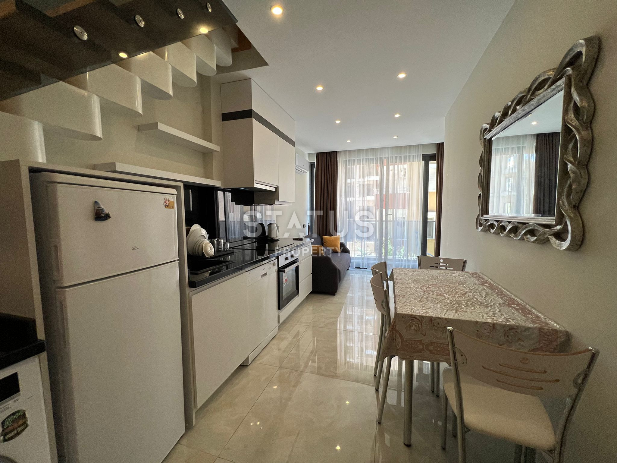 Двухуровневая квартира 1+1 с на первой береговой линии в районе Махмутлар, 45 м2 фото 1