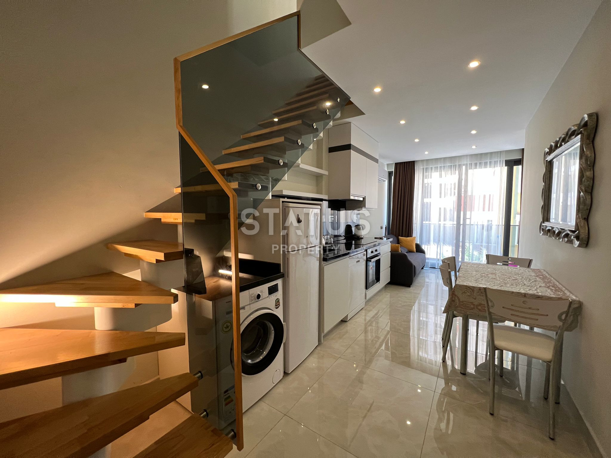 Двухуровневая квартира 1+1 с на первой береговой линии в районе Махмутлар, 45 м2 фото 2