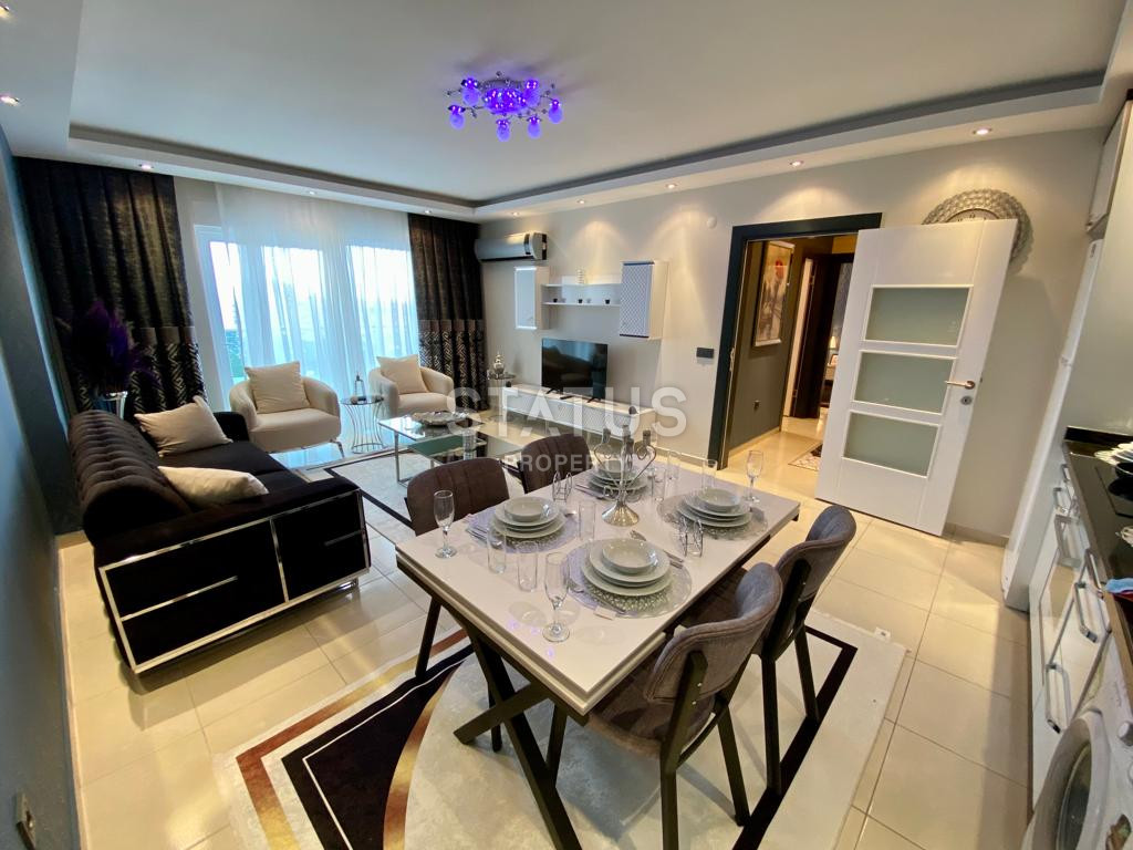 Меблированные апартаменты 2+1 с прямым видом на море в районе Махмутлар, 110 м2 фото 1