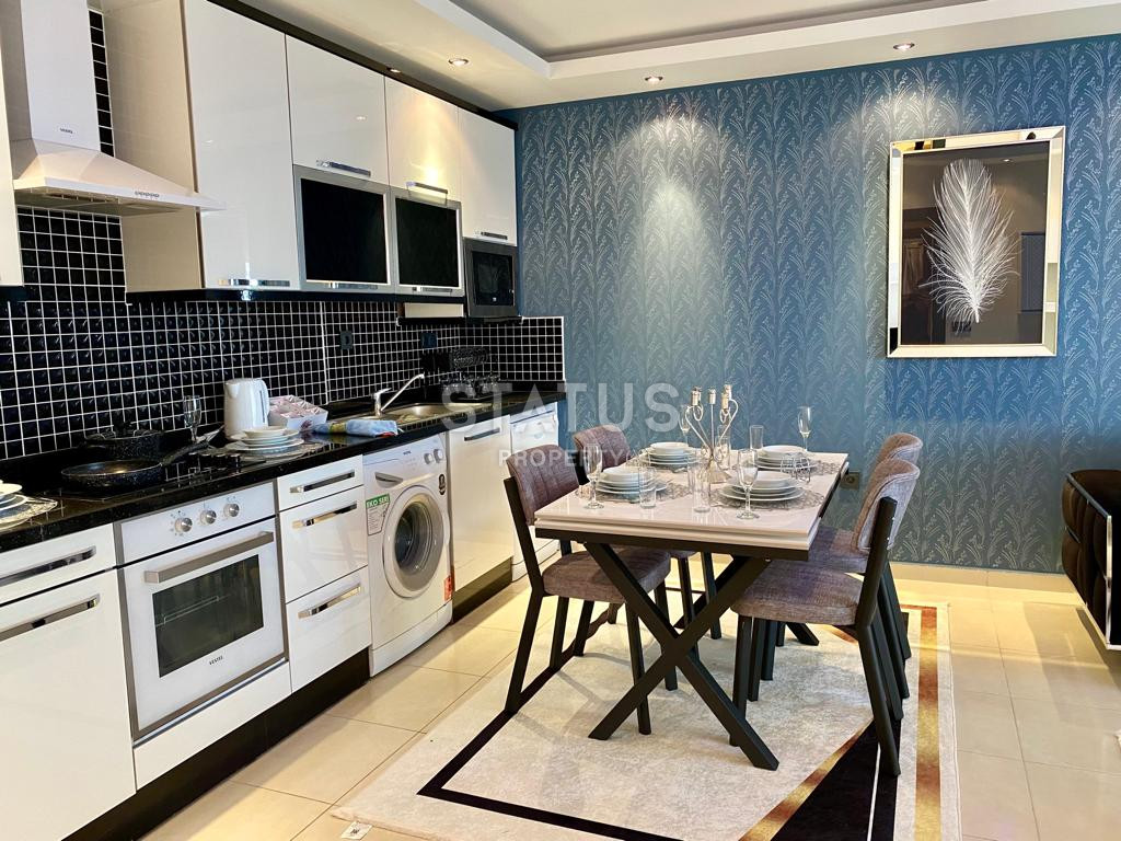 Меблированные апартаменты 2+1 с прямым видом на море в районе Махмутлар, 110 м2 фото 7