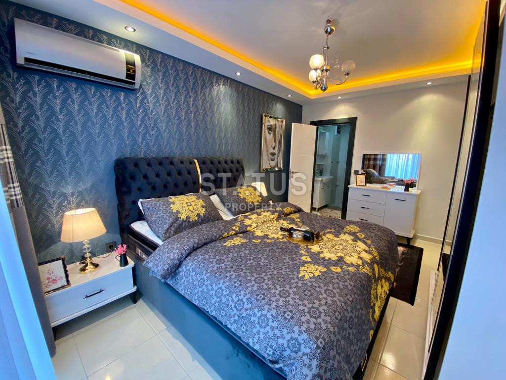 Меблированные апартаменты 2+1 с прямым видом на море в районе Махмутлар, 110 м2 фото 22