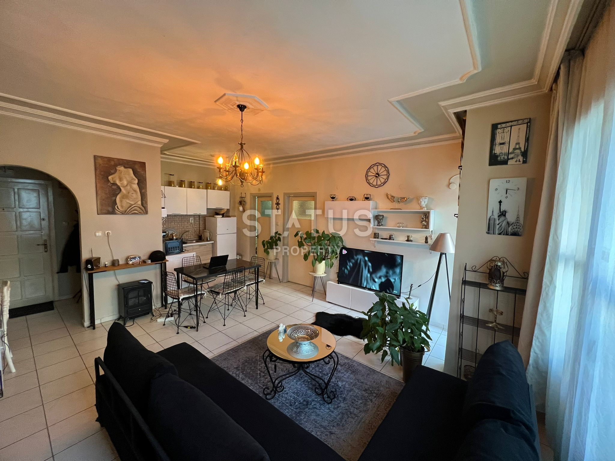 Двухкомнатные стильные уютные апартаменты в 150 м от моря в Махмутлар, 70 м2 фото 1