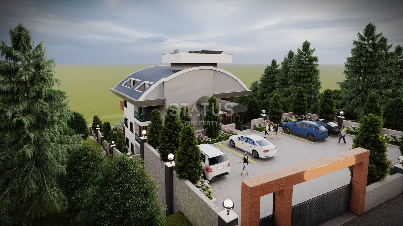 Проект долевого строительства с лучшими панорамными видами на город Аланья. 68м2 – 278м2 фото 6