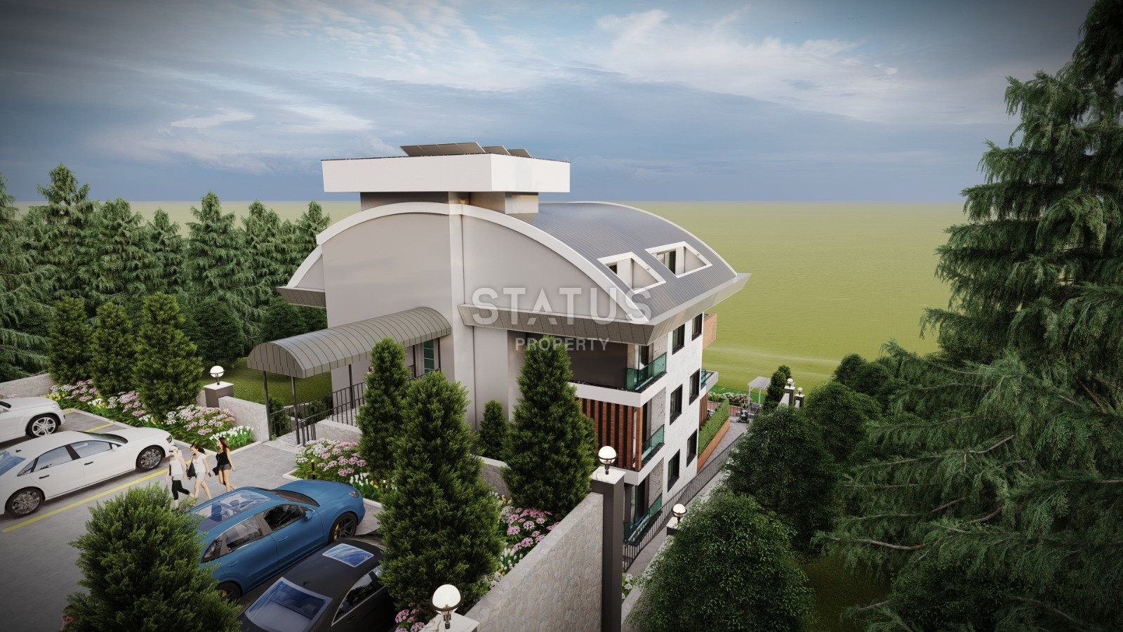 Проект долевого строительства с лучшими панорамными видами на город Аланья. 68м2 – 278м2 фото 7