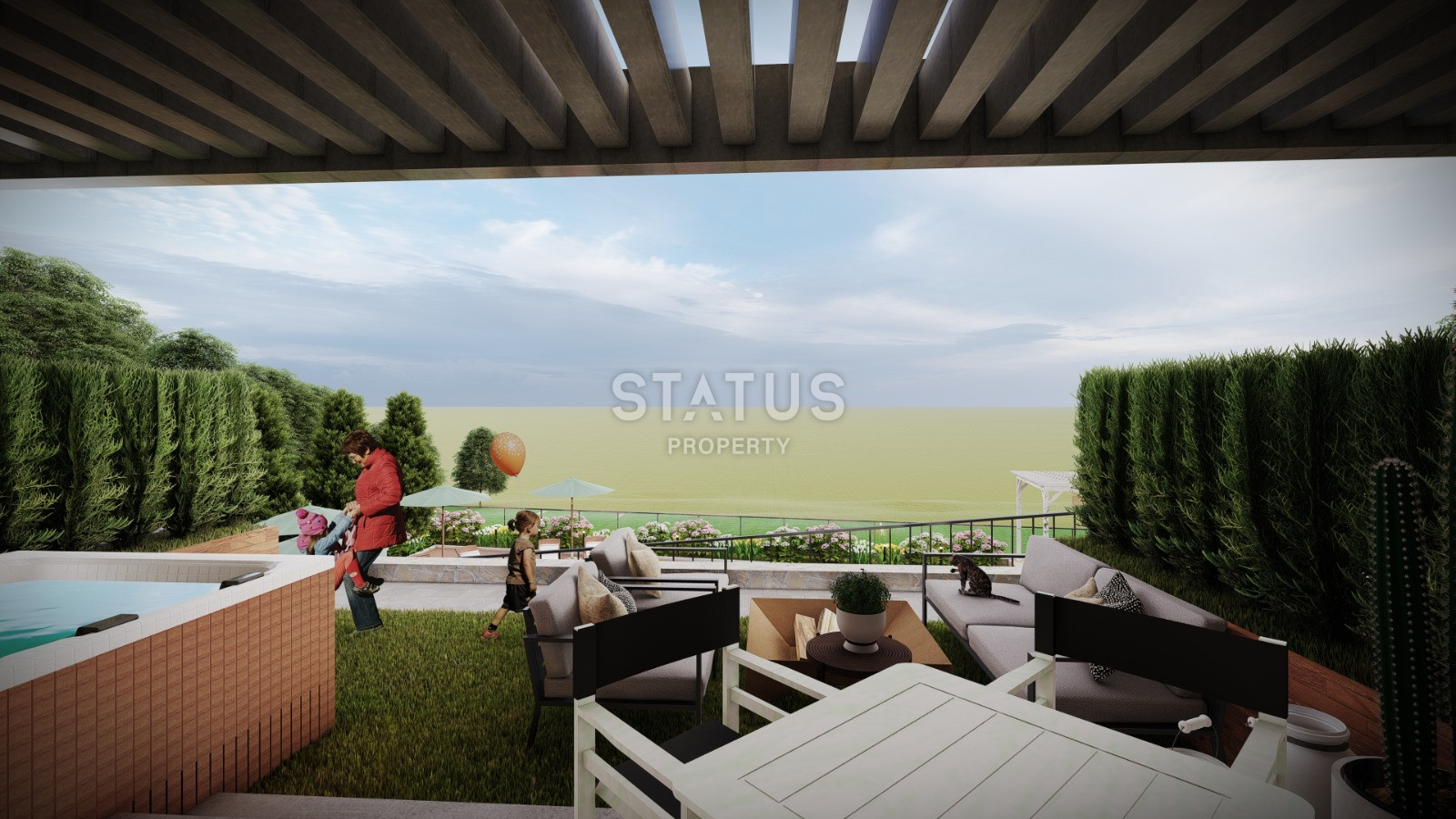 Проект долевого строительства с лучшими панорамными видами на город Аланья. 68м2 – 278м2 фото 9