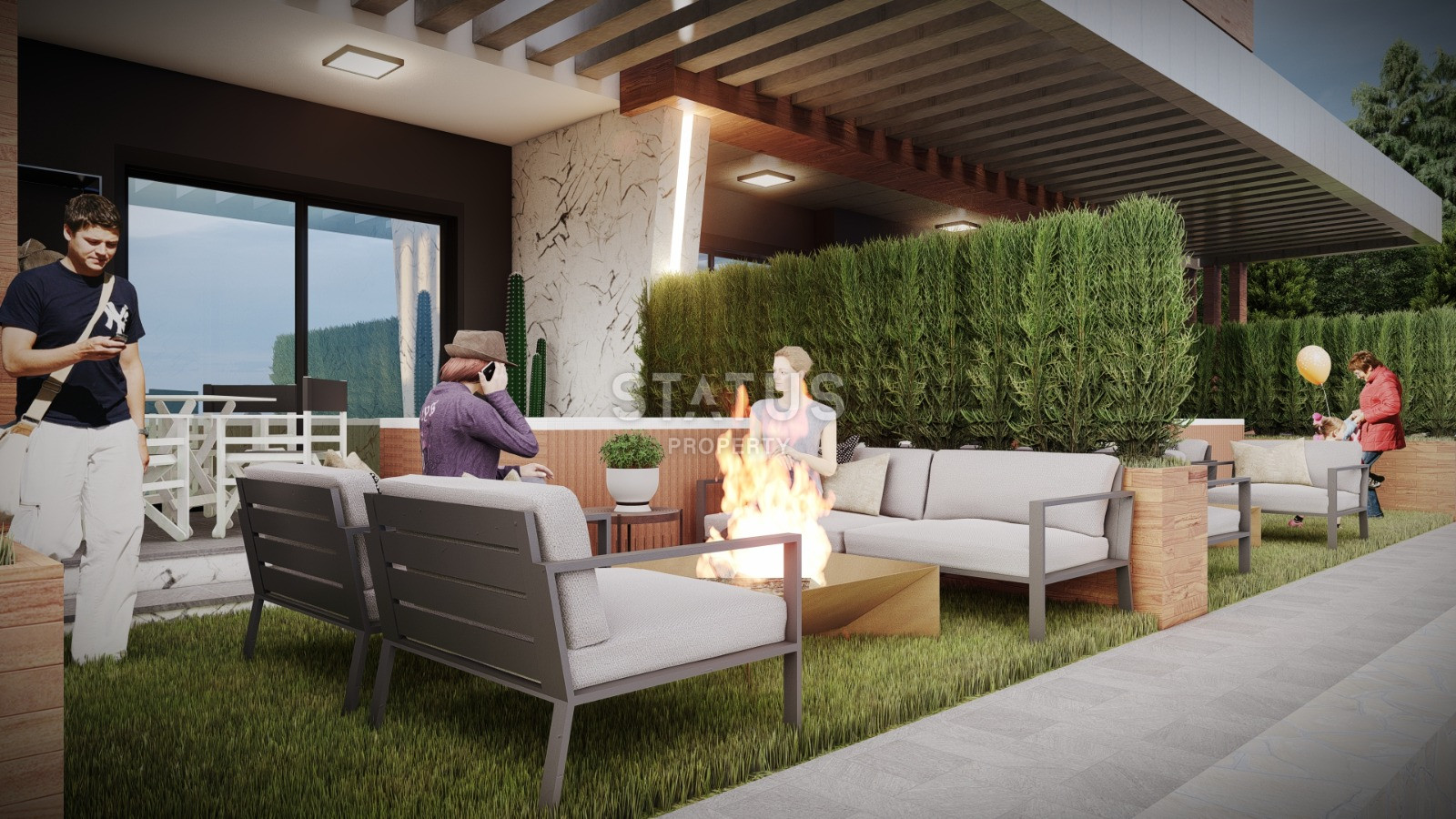 Проект долевого строительства с лучшими панорамными видами на город Аланья. 68м2 – 278м2 фото 10