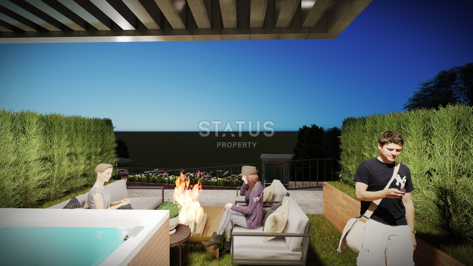 Проект долевого строительства с лучшими панорамными видами на город Аланья. 68м2 – 278м2 фото 11