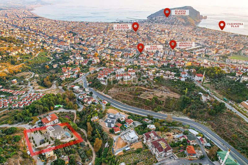 Проект долевого строительства с лучшими панорамными видами на город Аланья. 68м2 – 278м2 фото 12